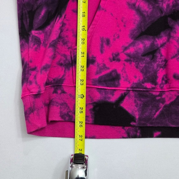 Champion Womens Pink Black Tie Dye Hoodie Sweatshirt XL Rose Logo - Picture 9 of 13